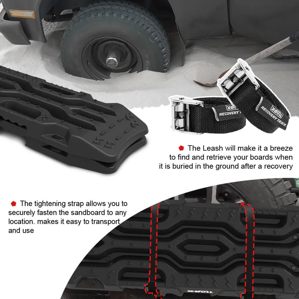 12T Sand Snow Mud Recovery Tracks 4PCS, High-Strength for 4WD