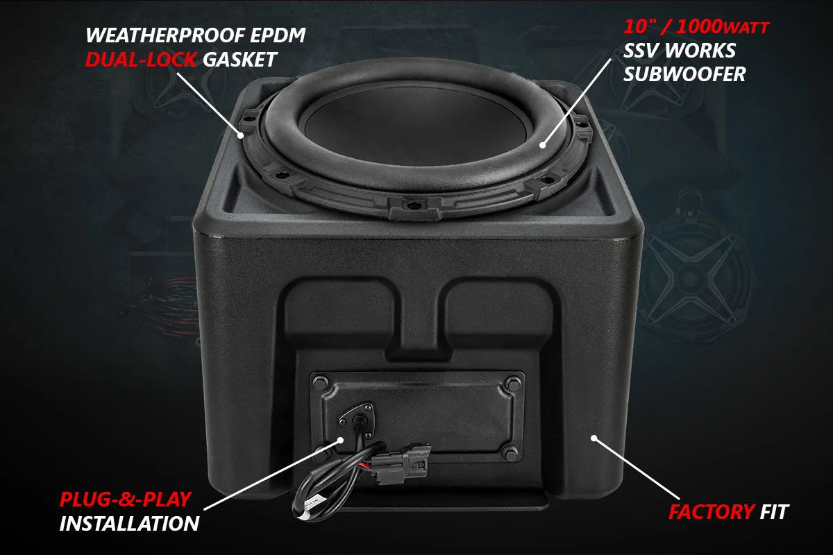 2018-2024 Polaris Ranger XP1000 V-Spec 5-Speaker Audio System for Ride Command