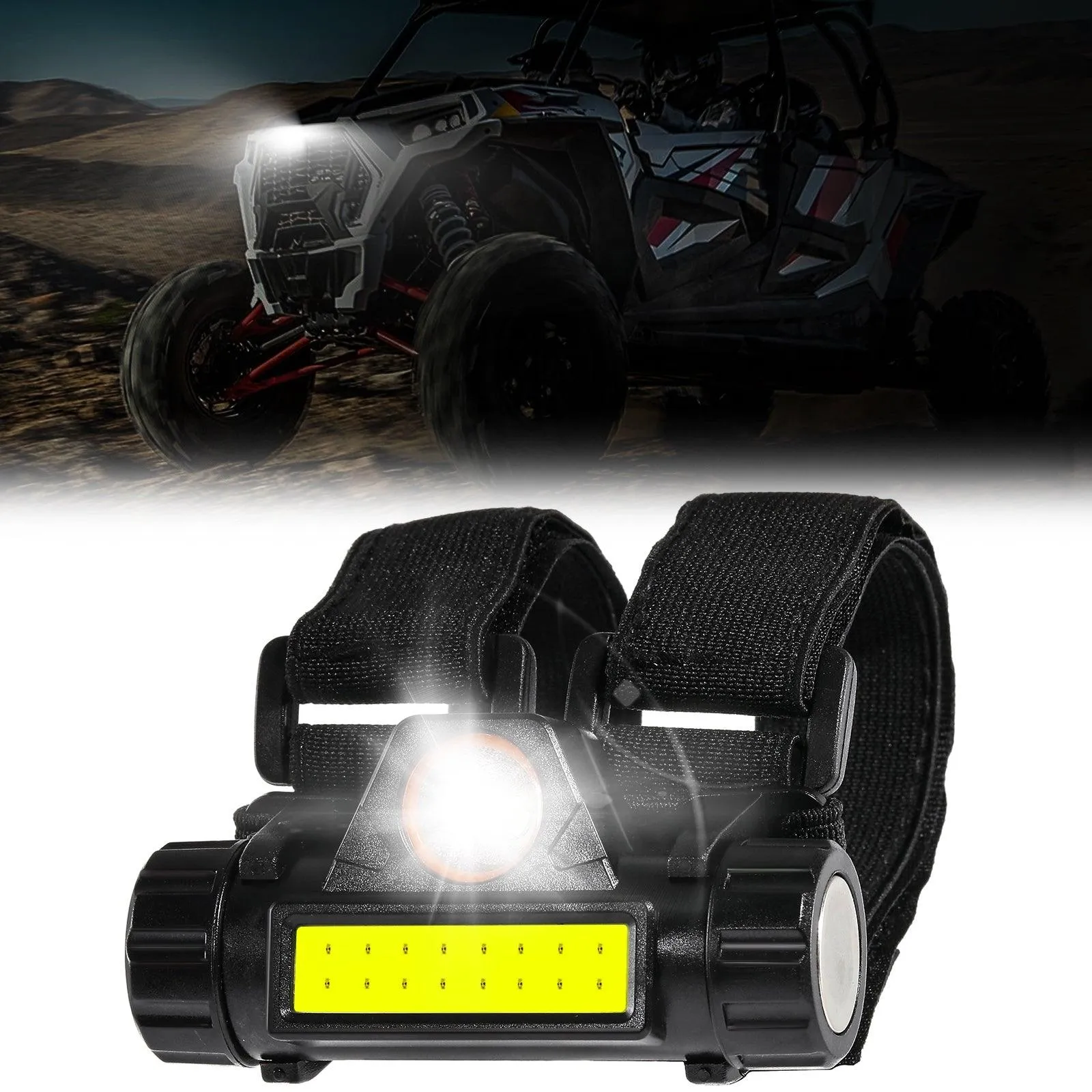 (2pcs/set) Dome Light UTV Interior Light Universal Roll Bar Cage Mount for UTV, ATV, Golf Cart, Bike, Boat