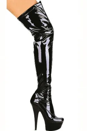 6" Stiletto Thigh High Boots