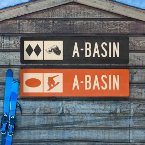 A-Basin Ski Trail Metal Sign