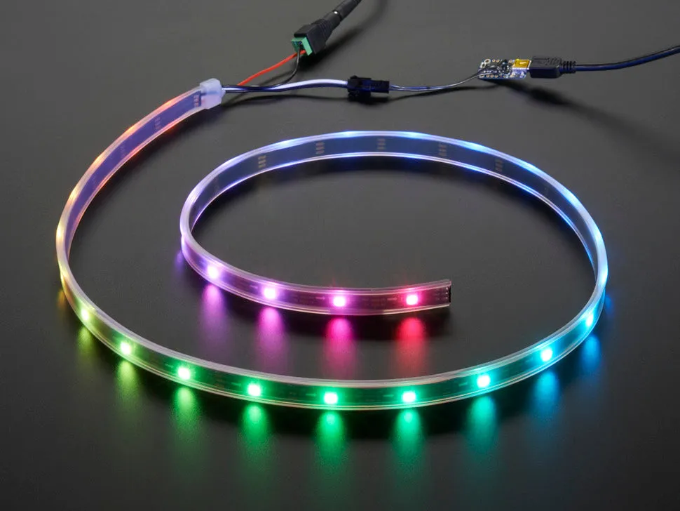 Adafruit NeoPixel LED Strip Starter Pack - 30 LED meter - Black