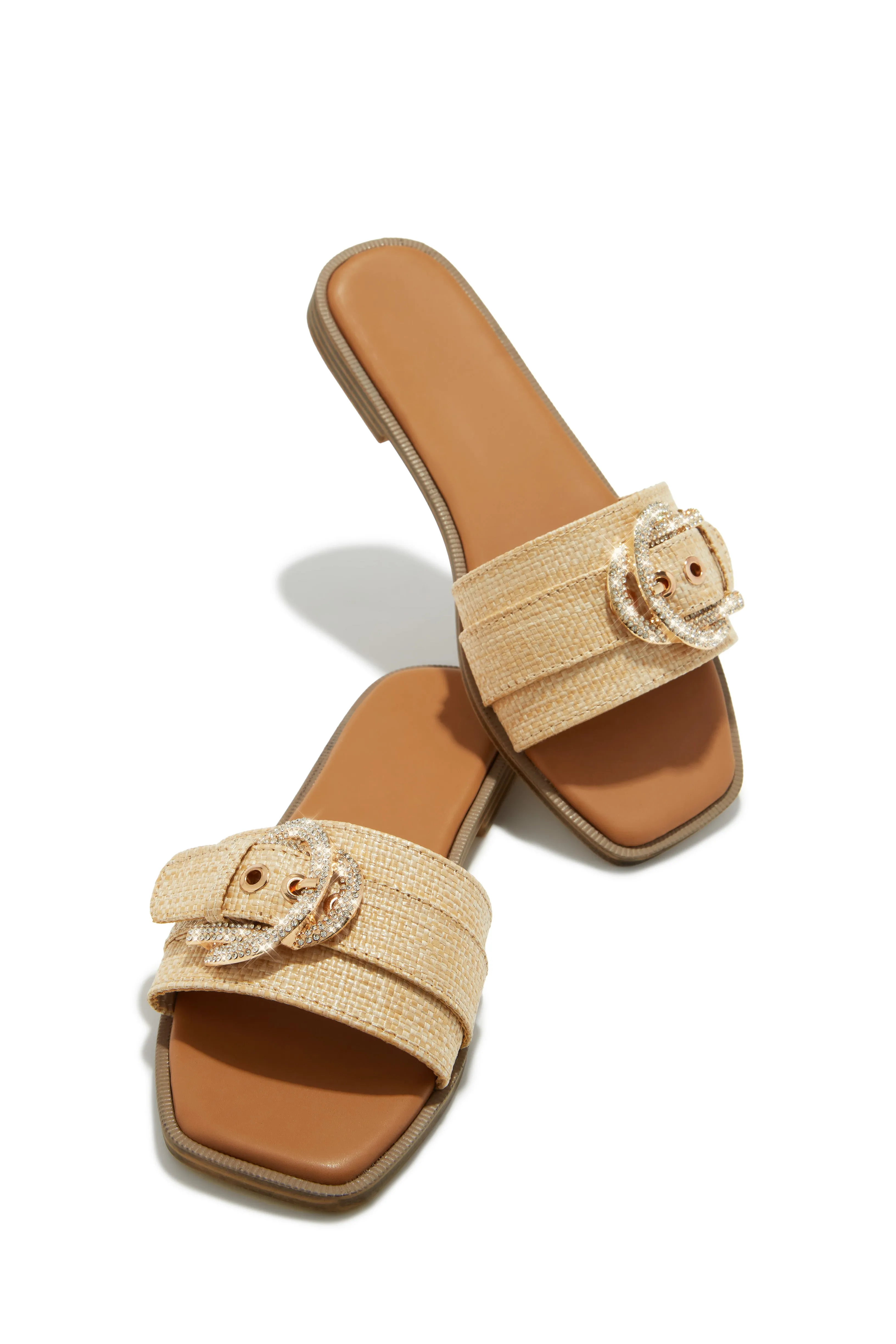 Asarya Slip On Sandals - Tan