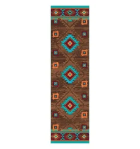 Aztec Whiskey River Floor Runner in Turquoise