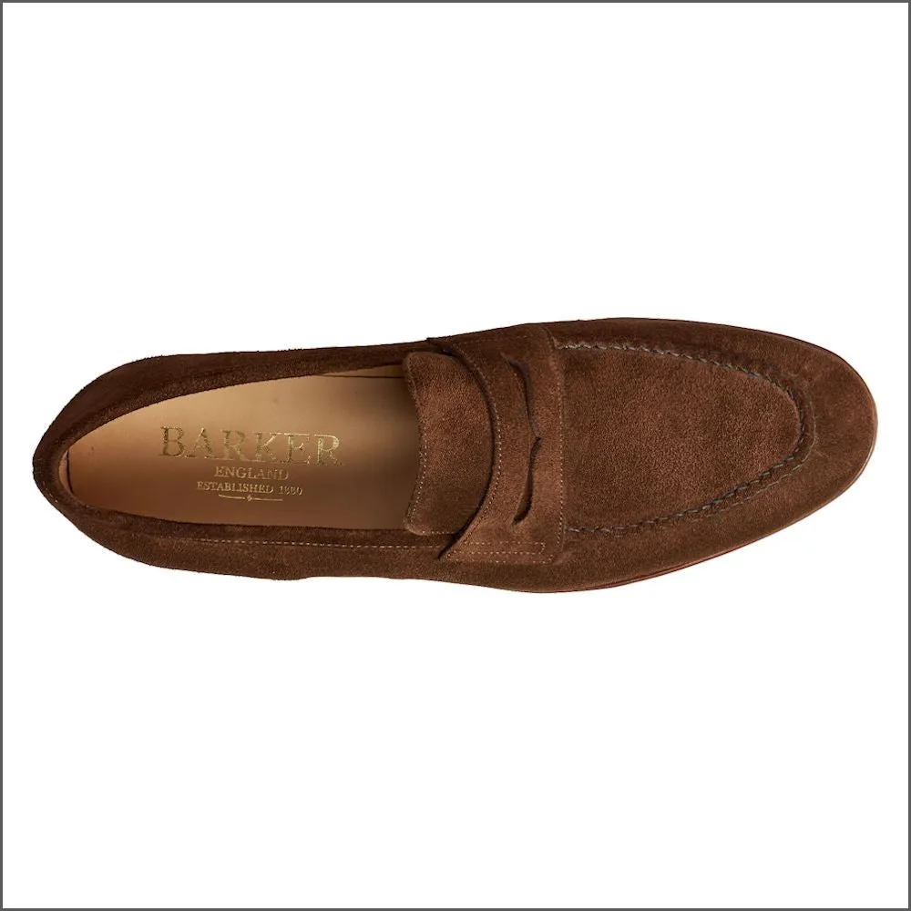 Barker Ledley Castagnia Suede Mocassin Slip On*