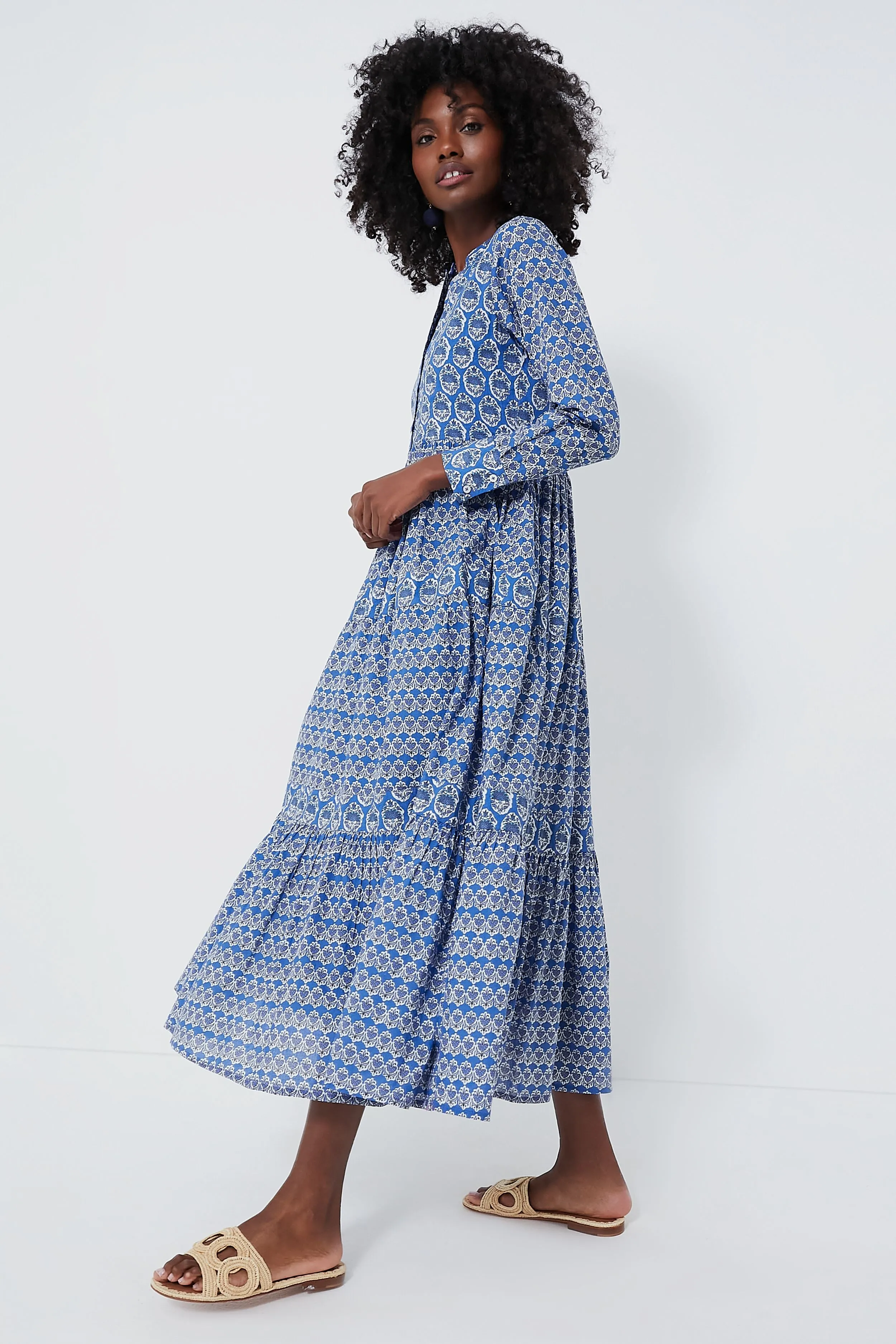 Blue Gwenyth Diwali Maxi Dress