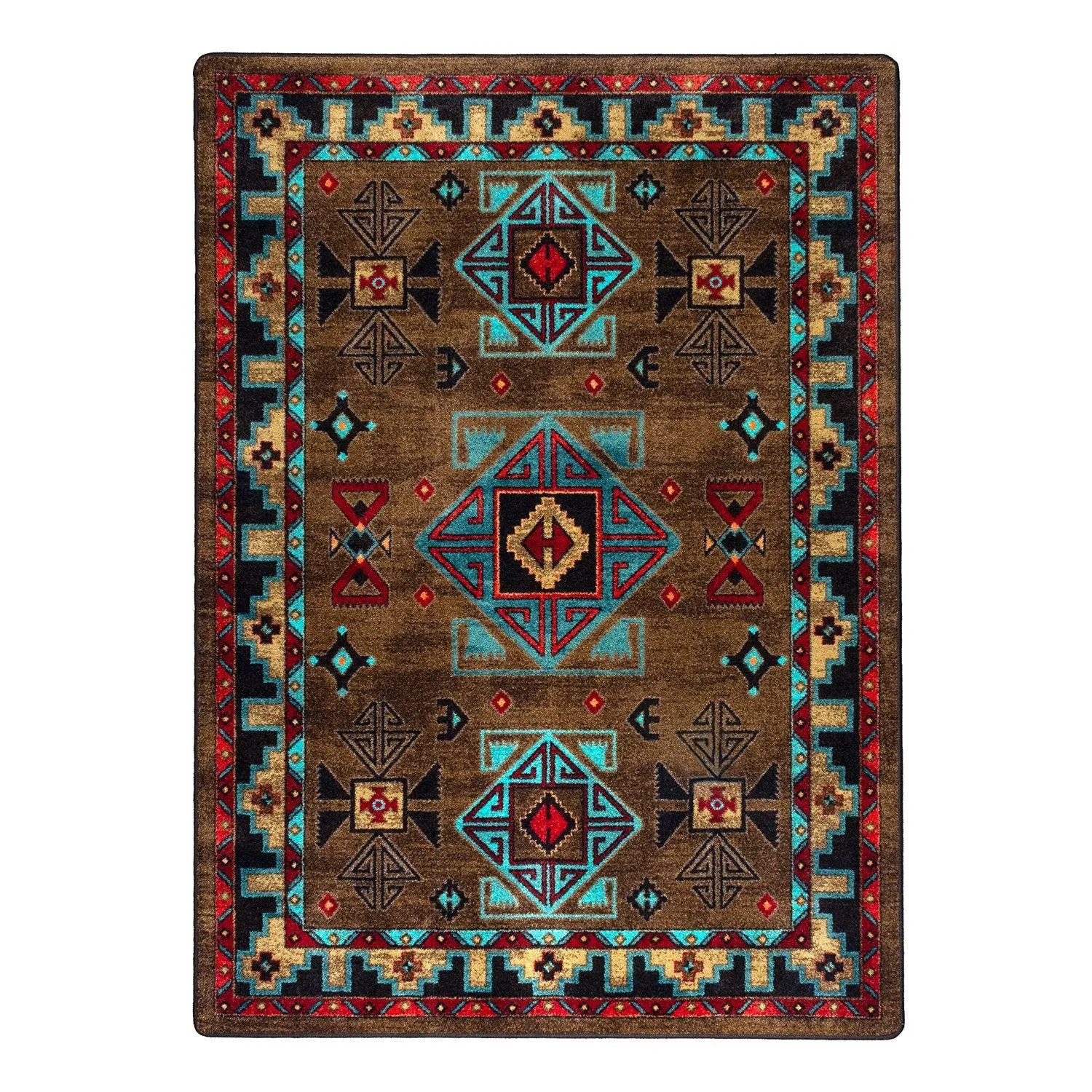 Blue Zircon Southwestern Rugs