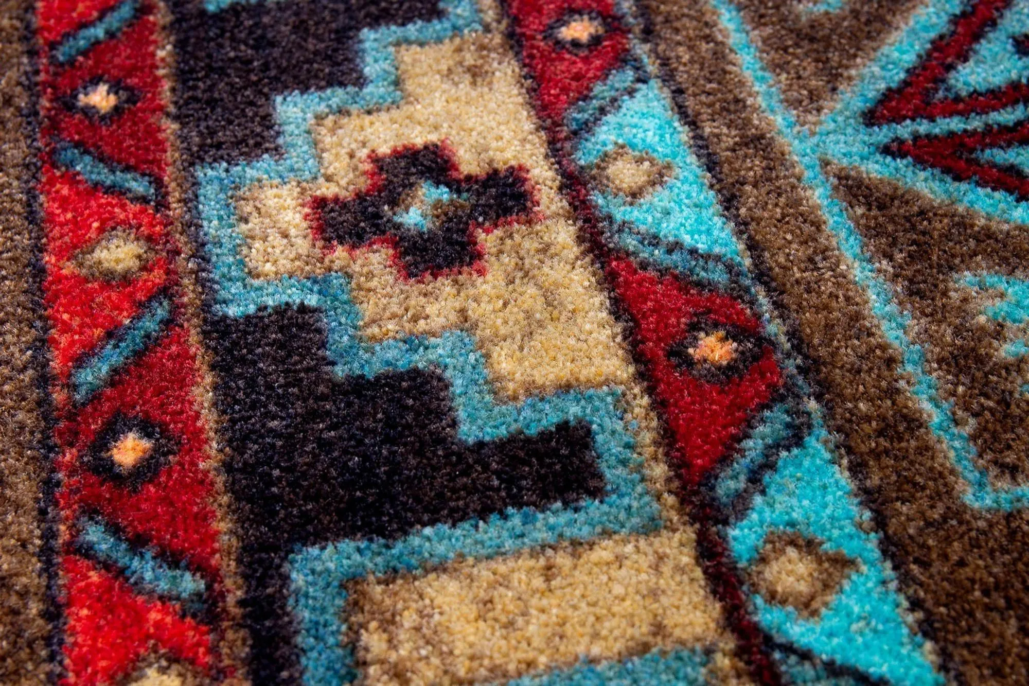 Blue Zircon Southwestern Rugs