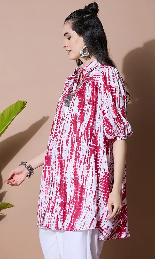 BLUSHING SUNSET TIE-DYE KURTA