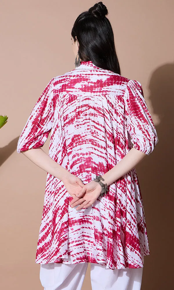 BLUSHING SUNSET TIE-DYE KURTA