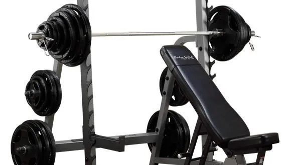 Body-Solid Olympic Bench Rack Combo