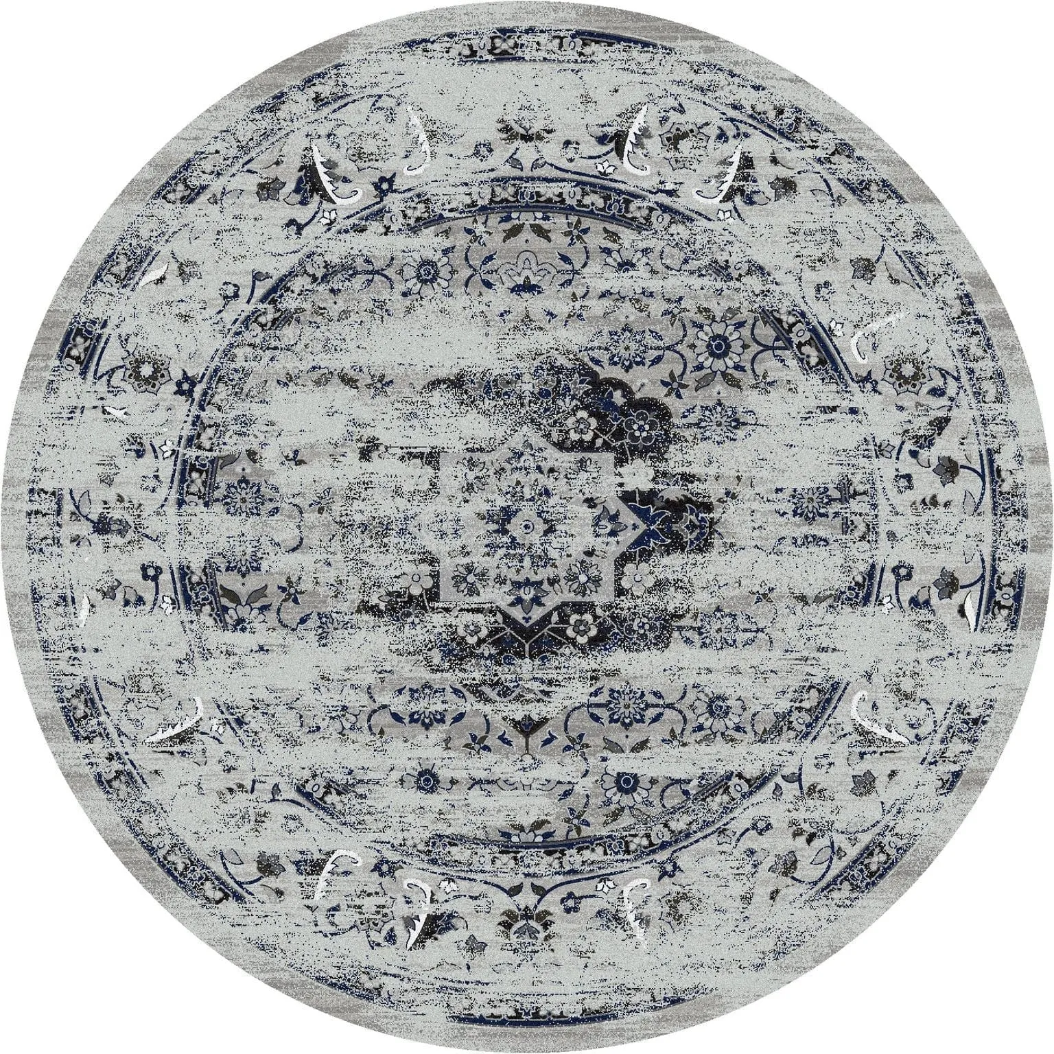 Bristol Mist Distressed Blue/Grey Rugs