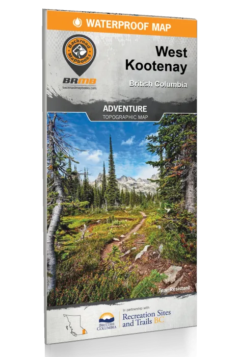 BRMB West Kootenay BC Waterproof Map-3rd