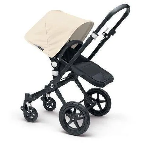 Bugaboo Cameleon3 Black Frame Stroller with Leather Look Handle