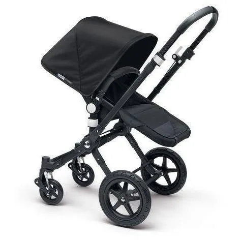 Bugaboo Cameleon3 Black Frame Stroller with Leather Look Handle