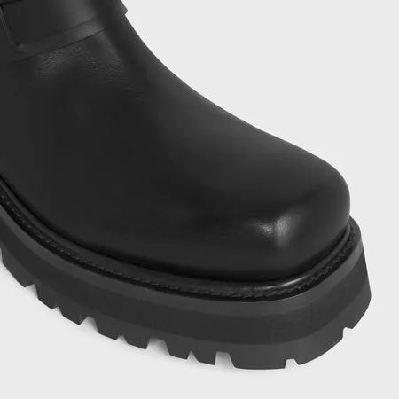 Celine Biker Chelsea Boots in Calfskin Black