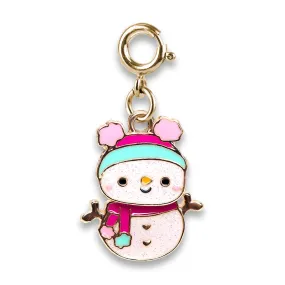 Charm It Gold Swivel Snowman