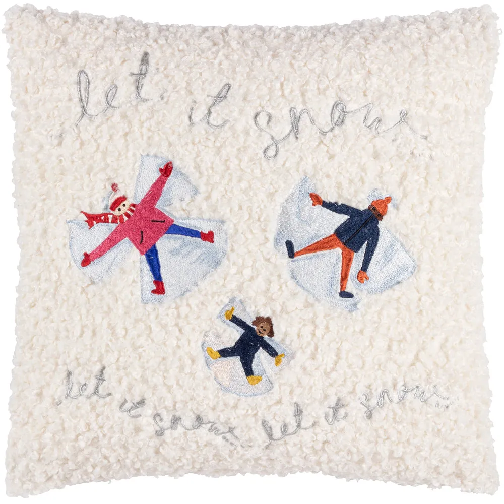 Christmas Together Angels Cushion Snow