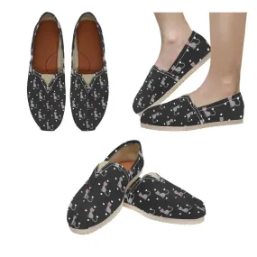 Cute Cat Themed Slip-On Canvas Shoes Wide