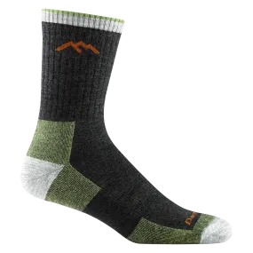 DARN TOUGH #1466 MEN'S HIKER MICRO CREW MIDWEIGHT HIKING SOCK - LIME