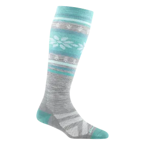 DARN TOUGH #8021 WOMEN'S APLINE OVER-THE-CALF LIGHWEIGHT SKI & SNOWBOARD SOCK - GRAY