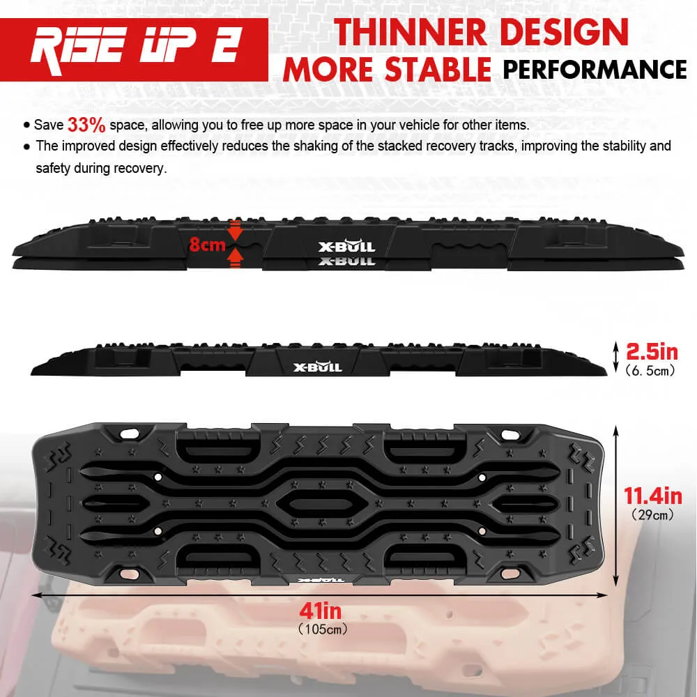 Durable 12T 4X4 Recovery Tracks - Sand, Snow, Mud | X-BULL