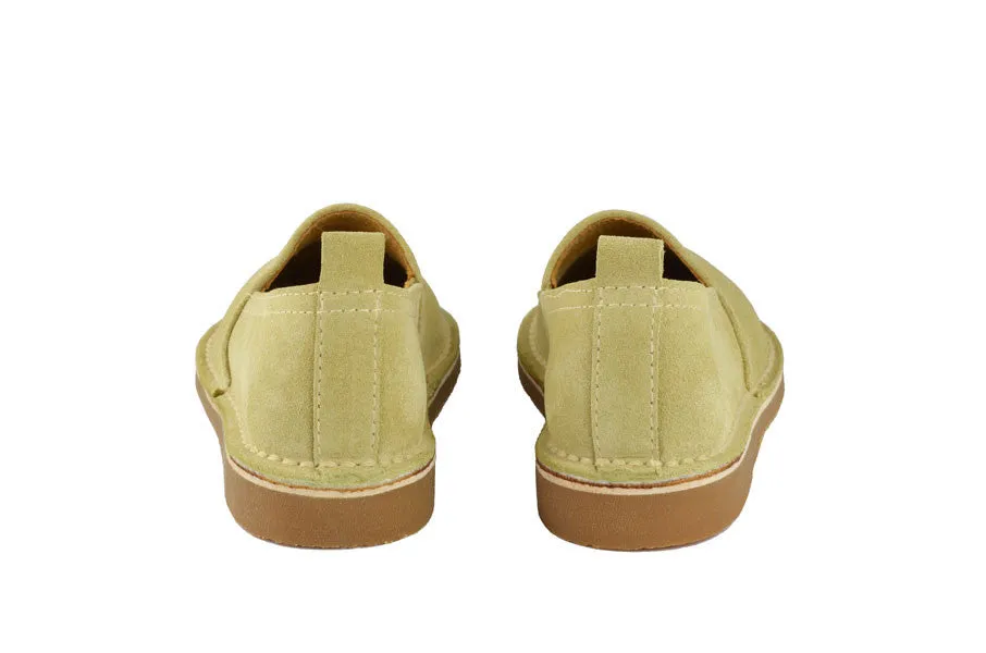 Eli1957 Unisex Beige Suede Slip-on