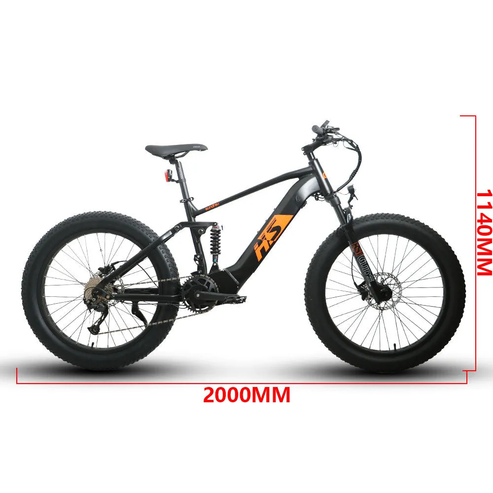 EUNORAU FAT-HS 48V/14Ah 1000W Fat Tire Electric Mountain Bike