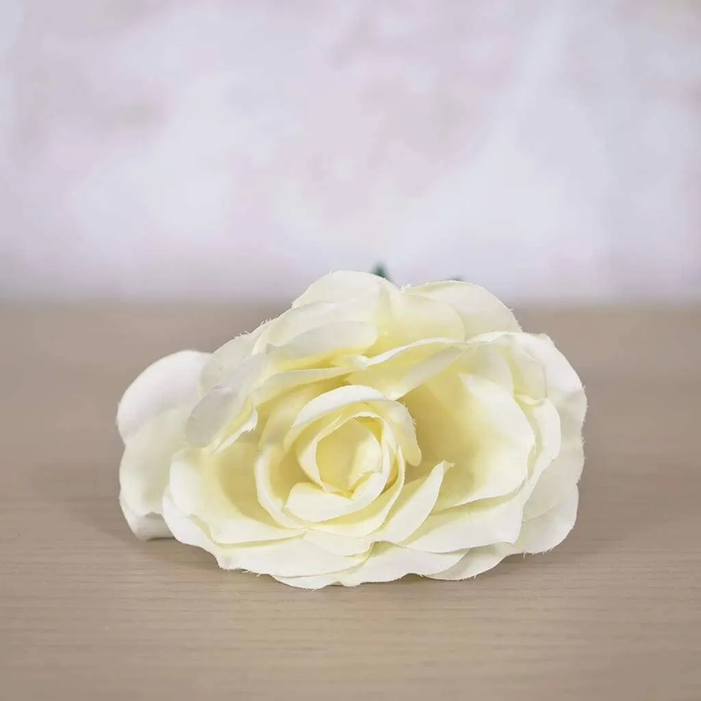 Faux Snow White Rose