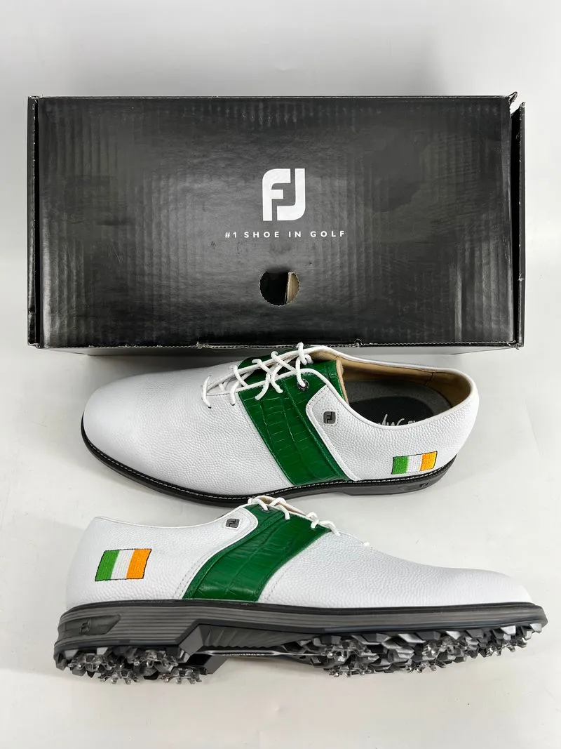 Footjoy Myjoys Premiere Series Packard Golf Shoes Ireland Flag 12.5 M