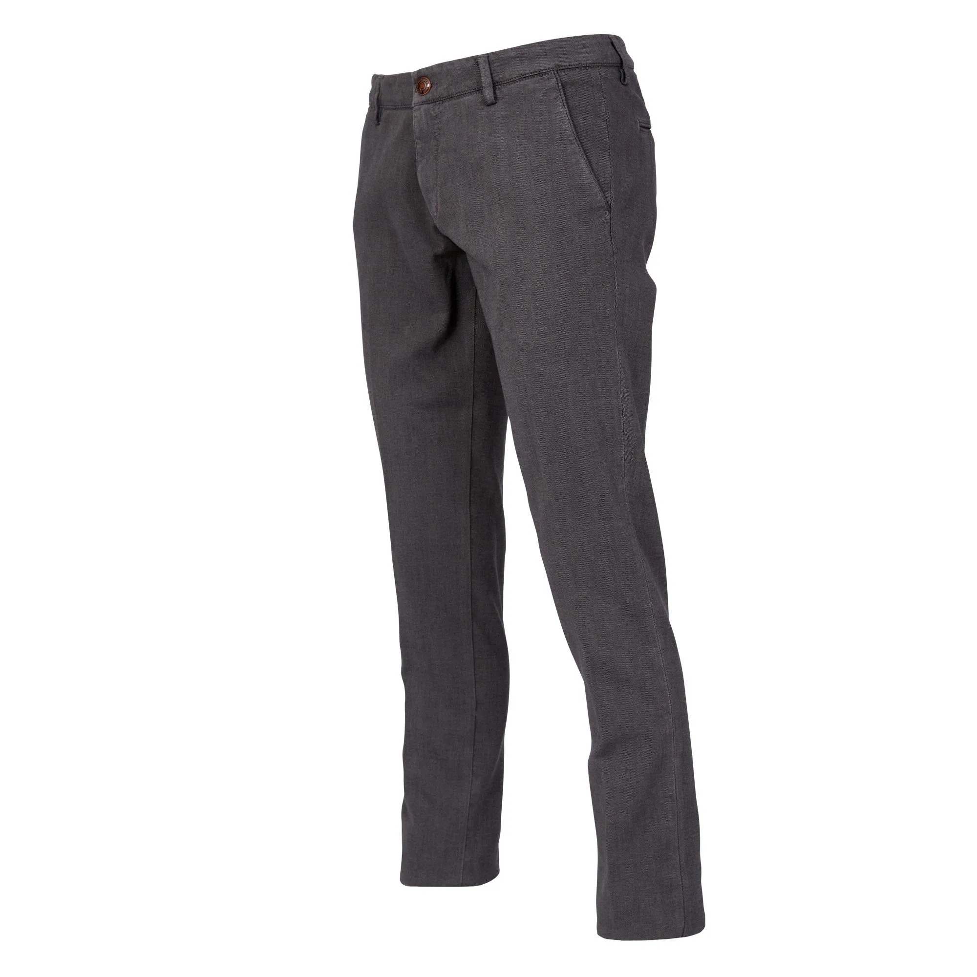 FRADI "Denim Look" Cotton Stretch Chino MID GREY