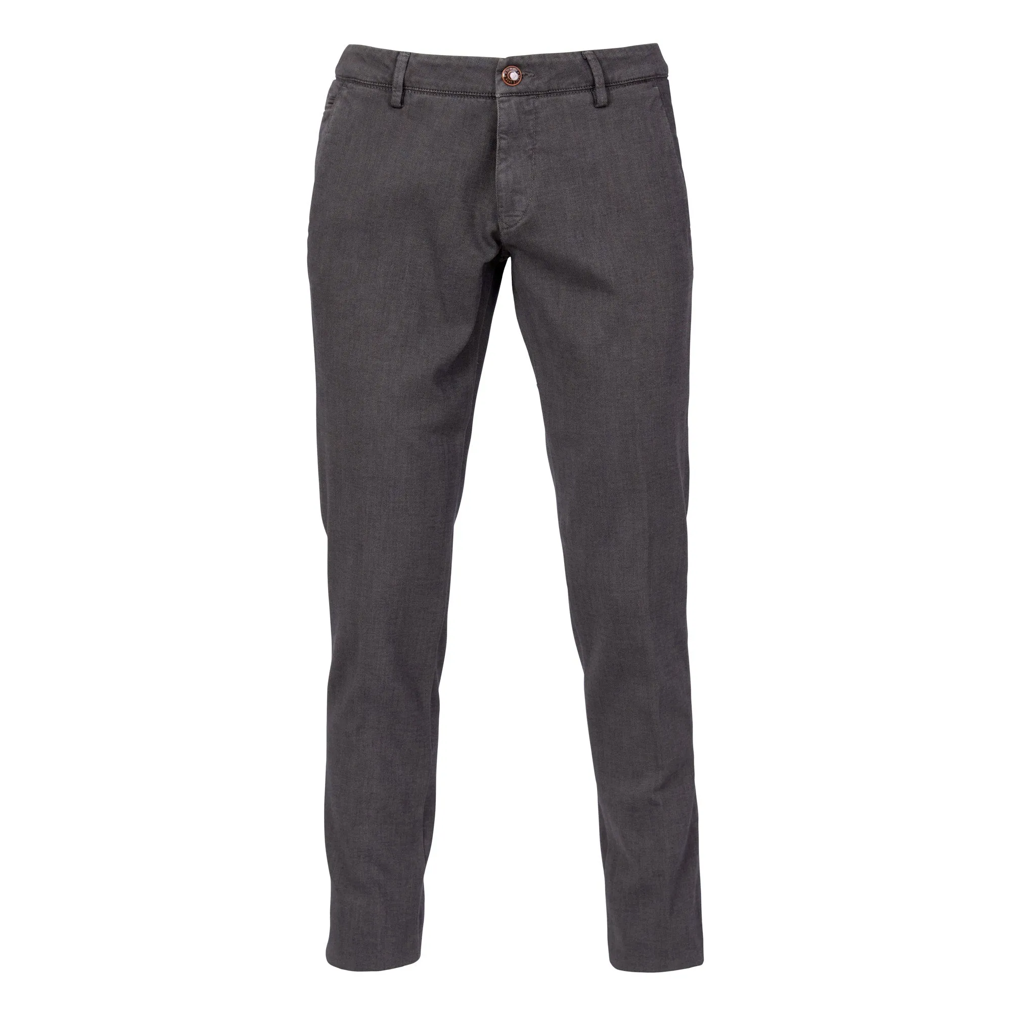 FRADI "Denim Look" Cotton Stretch Chino MID GREY