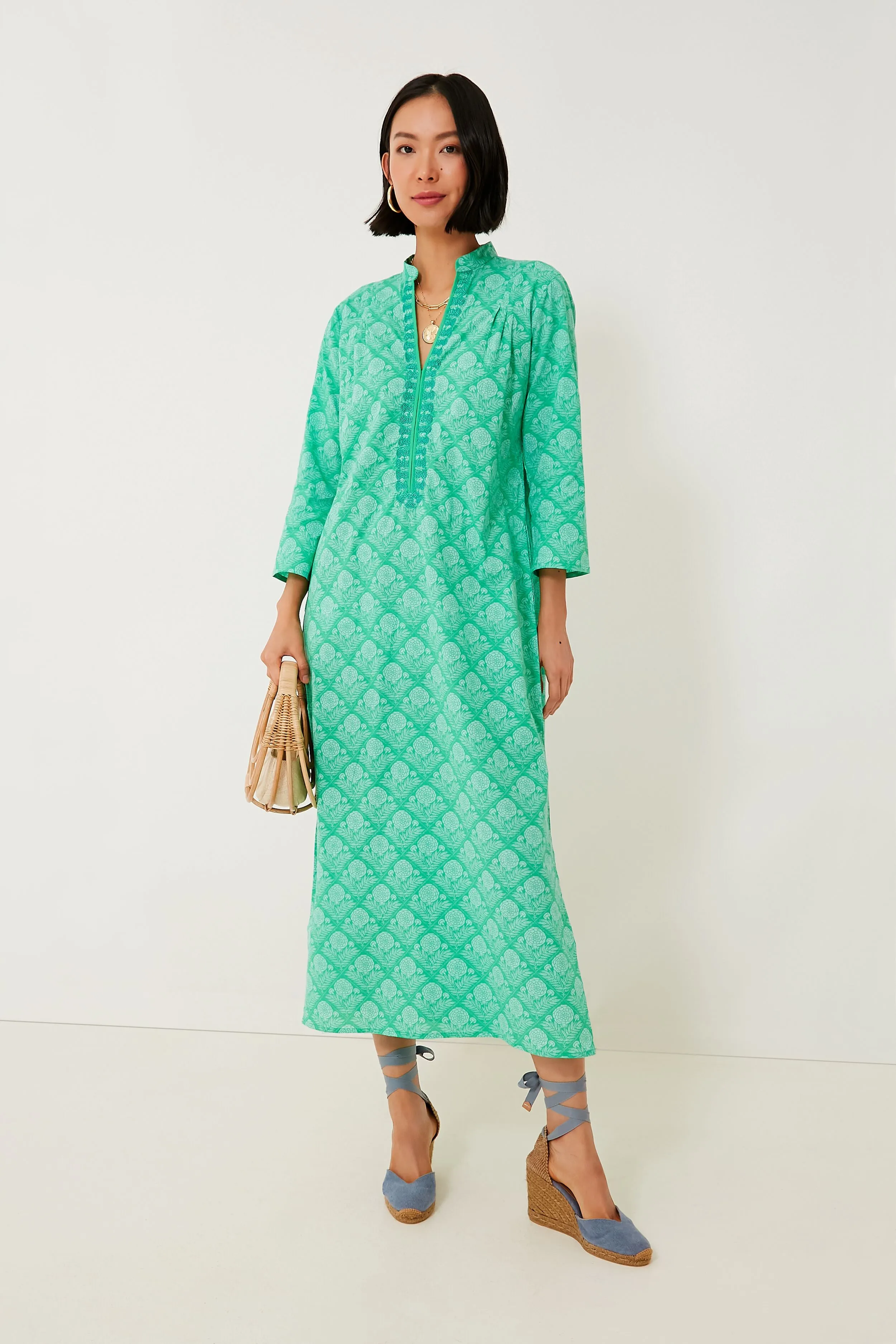 Green Lauren Clorinda Long Kurta