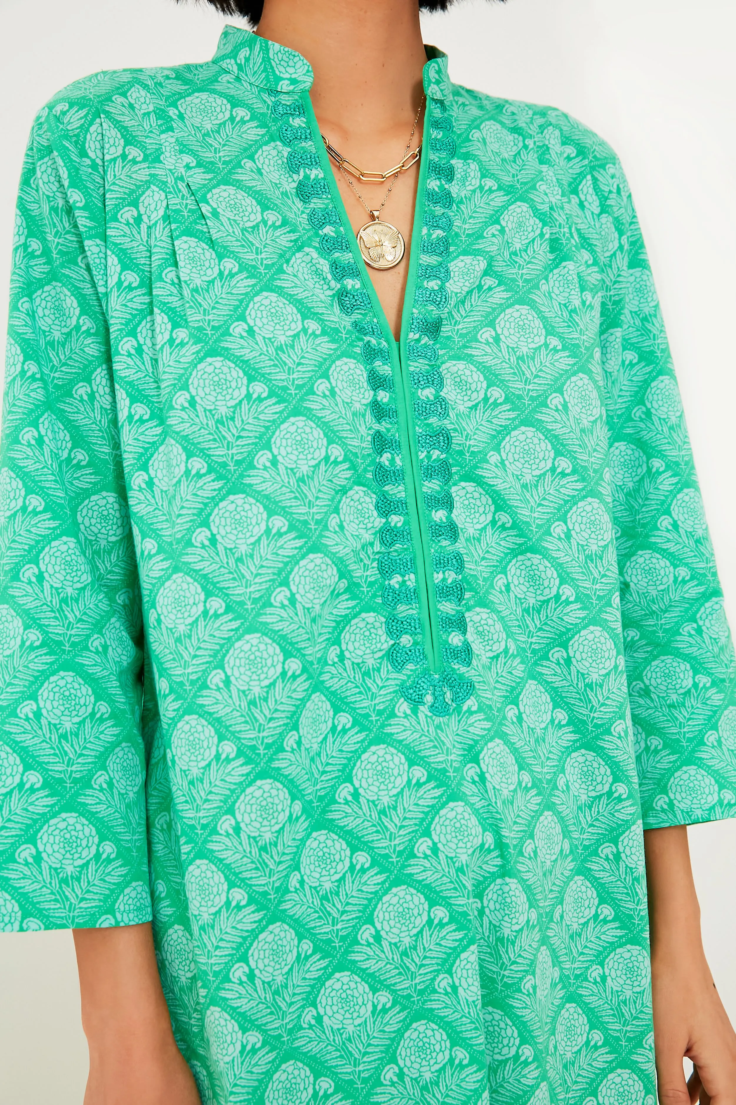 Green Lauren Clorinda Long Kurta