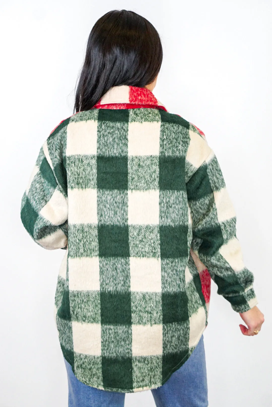 Holiday Season Red Plaid Jacket