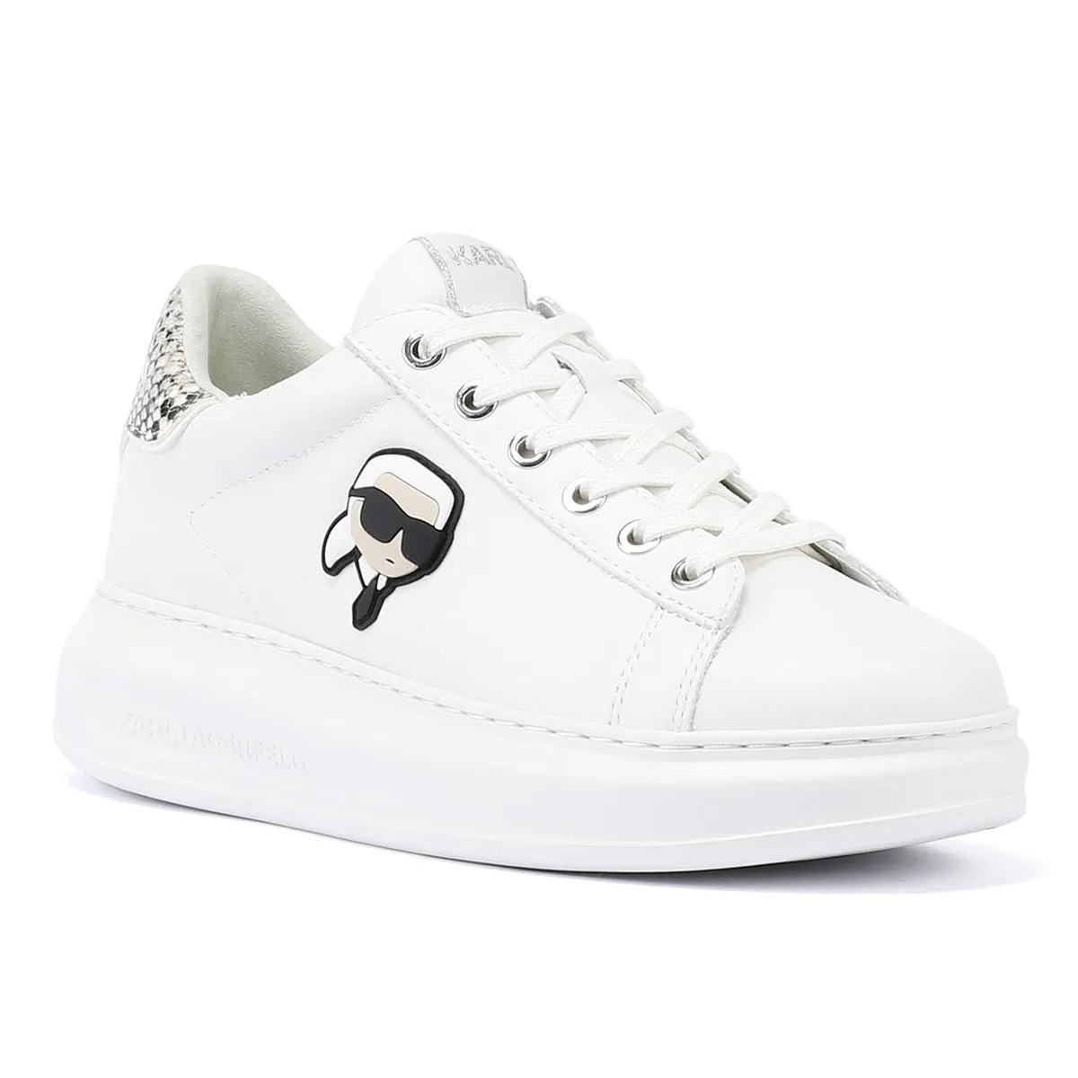 Karl Lagerfeld Kapri NFT Lo Lace Women's White Trainers