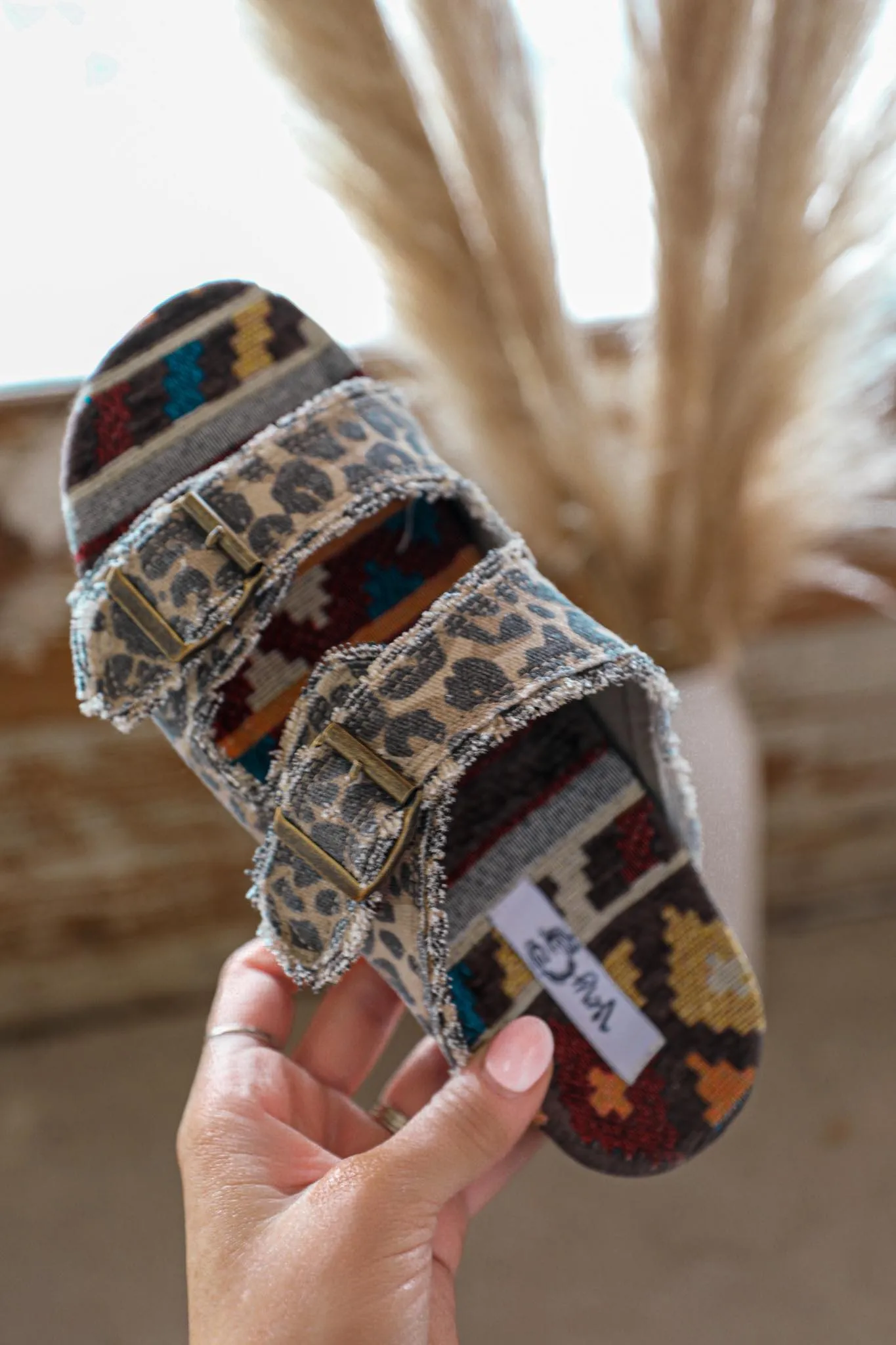 Laci Tan Leopard Slides