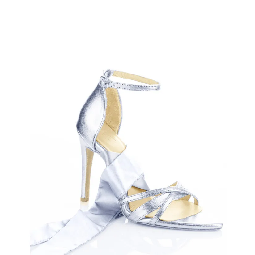 LIGERA SILVER SANDALS