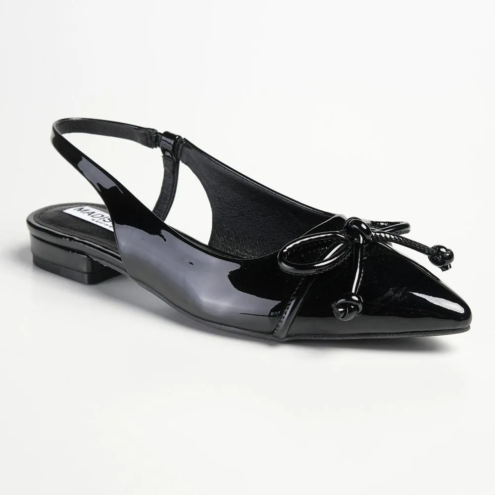 Madison Bobbi Low Block Heel Slingback Sandal - Black