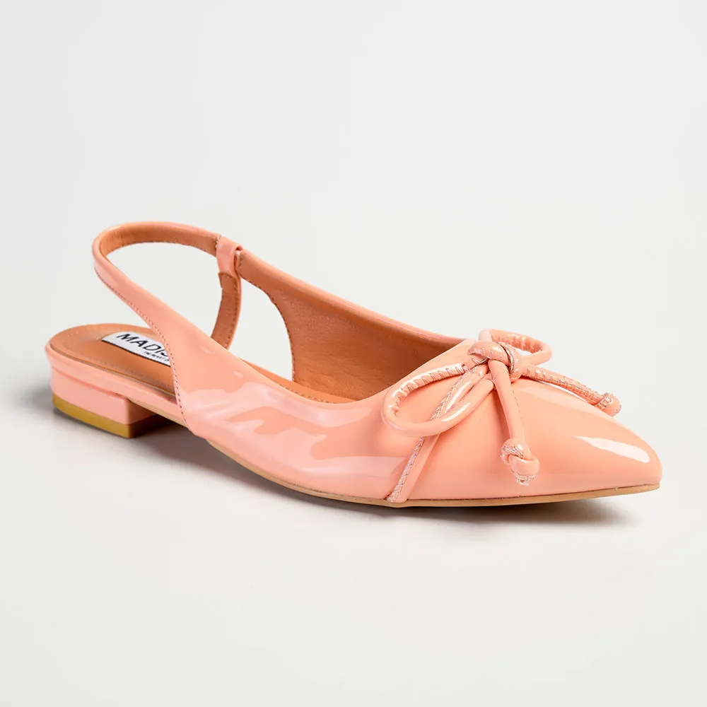 Madison Bobbi Low Block Heel Slingback Sandal - Peach