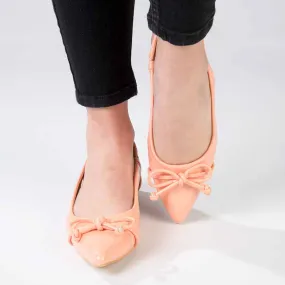 Madison Bobbi Low Block Heel Slingback Sandal - Peach