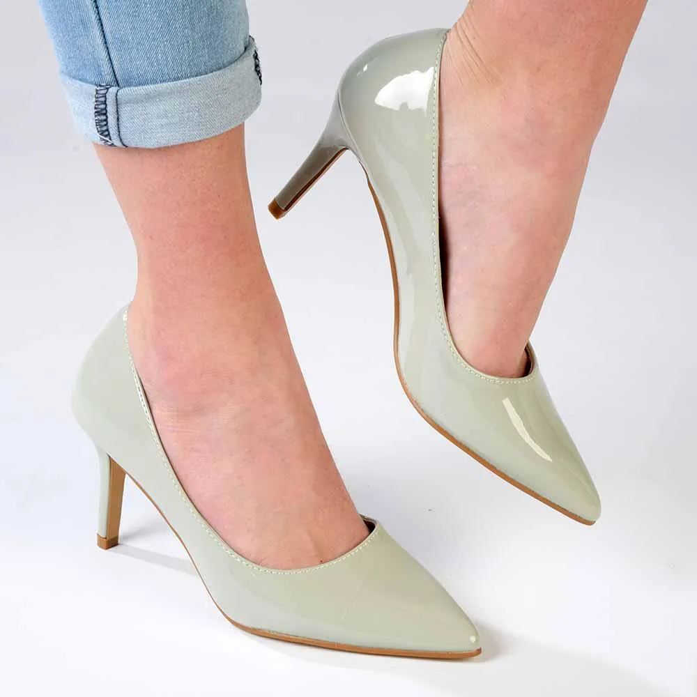 Madison Penny 5 Court Heels - Sage