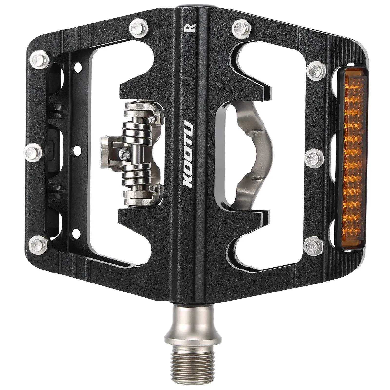 Mountain Bike Pedals 9/16" Crank With Lock Pedal And Flat Pedals