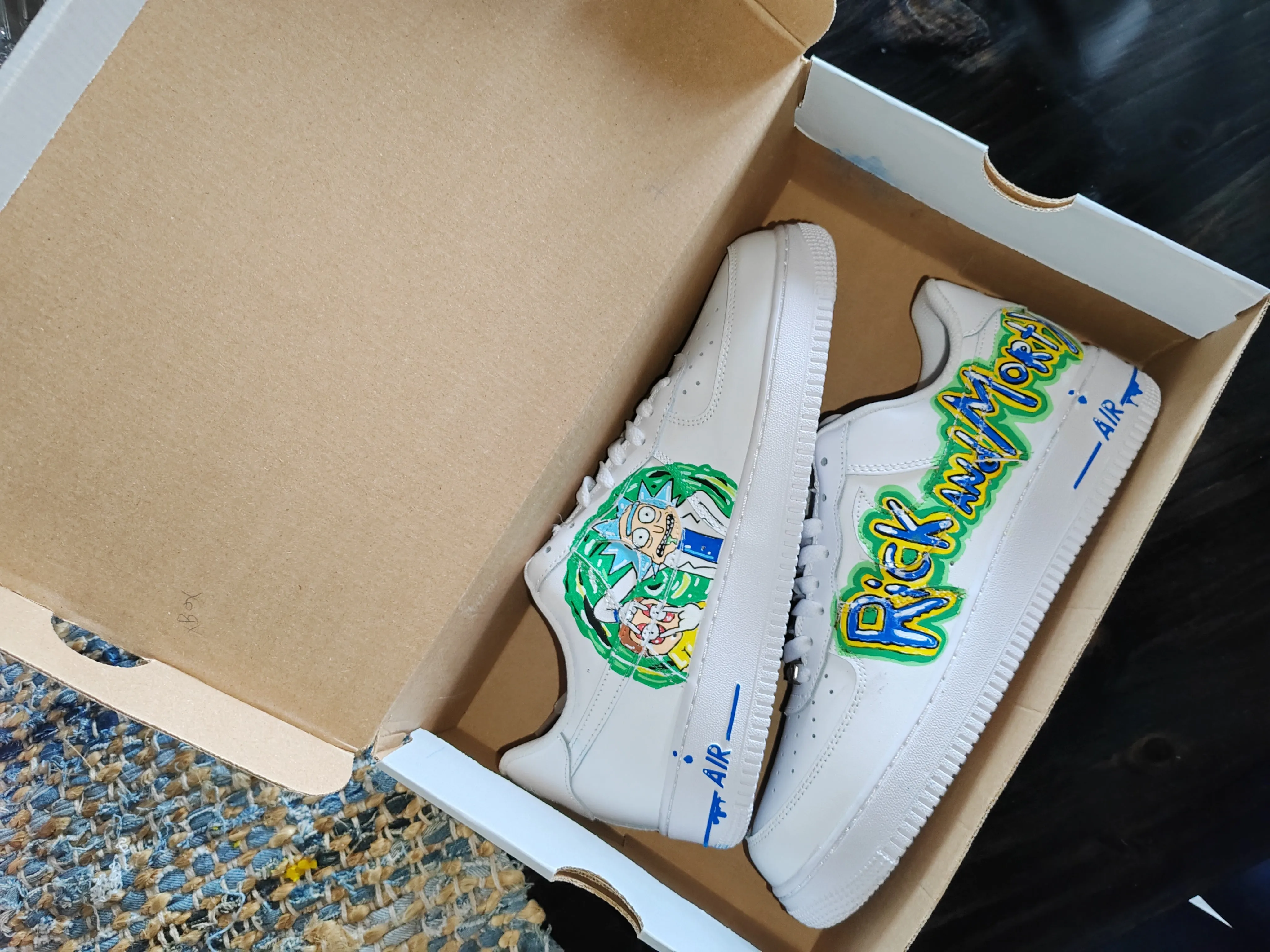 NEW*  Pre-Order * Custom Made Rick And Morty Sneakers