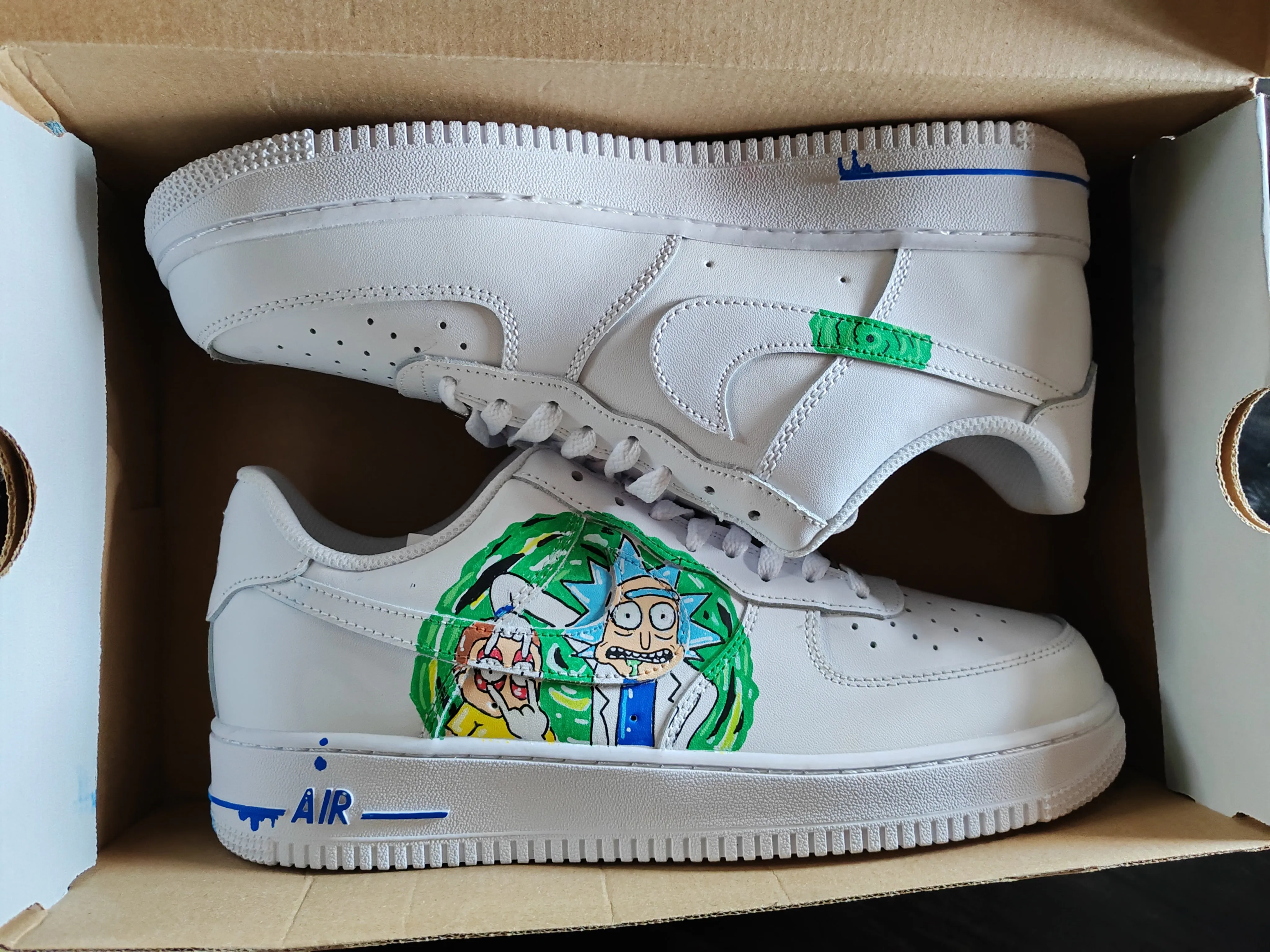 NEW*  Pre-Order * Custom Made Rick And Morty Sneakers