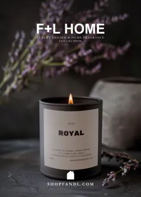 No. 03 Royal 8oz Soy Luxury Candle from F L Home