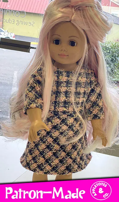 Noelle Dress Sewing Pattern for 18 Inch Dolls