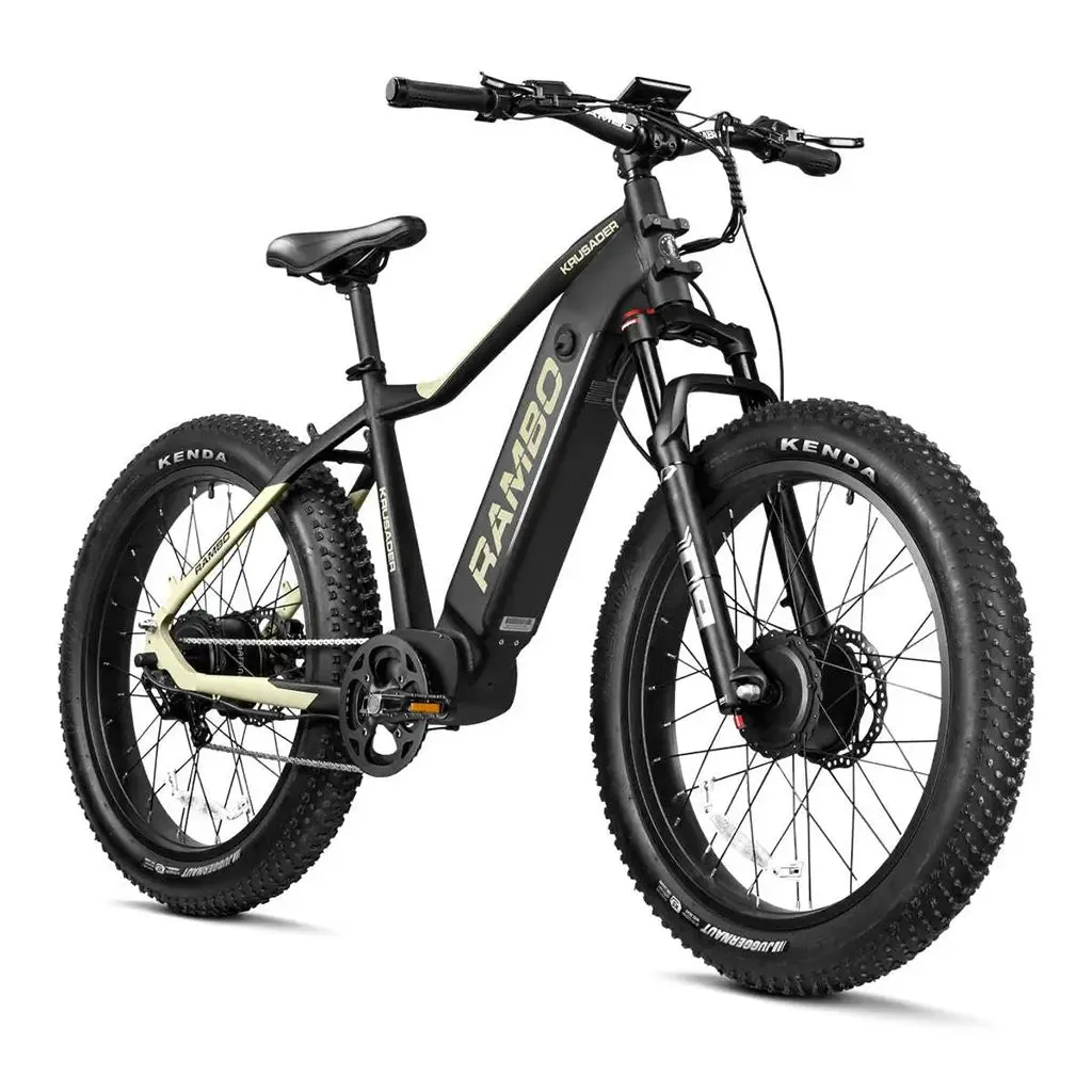 RAMBO Krusader 500W 48V AWD Dual Motor Full Suspension Electric Bike