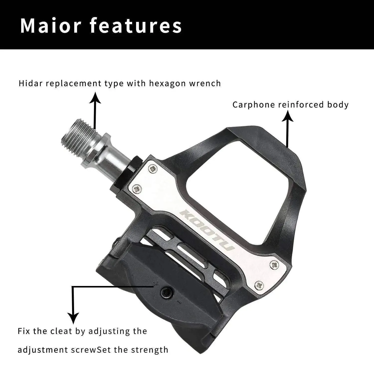 Road Bike Lock Pedal Cleats Set Clipless Pedals