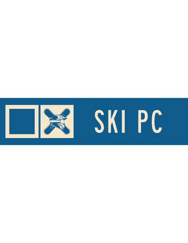 Ski PC Ski Trail Metal Sign